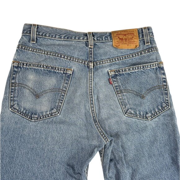 Vtg Levi’s 517 Bootcut 33x30 31x29 90s Made In USA Feathering And Fade‎ - Picture 4 of 12